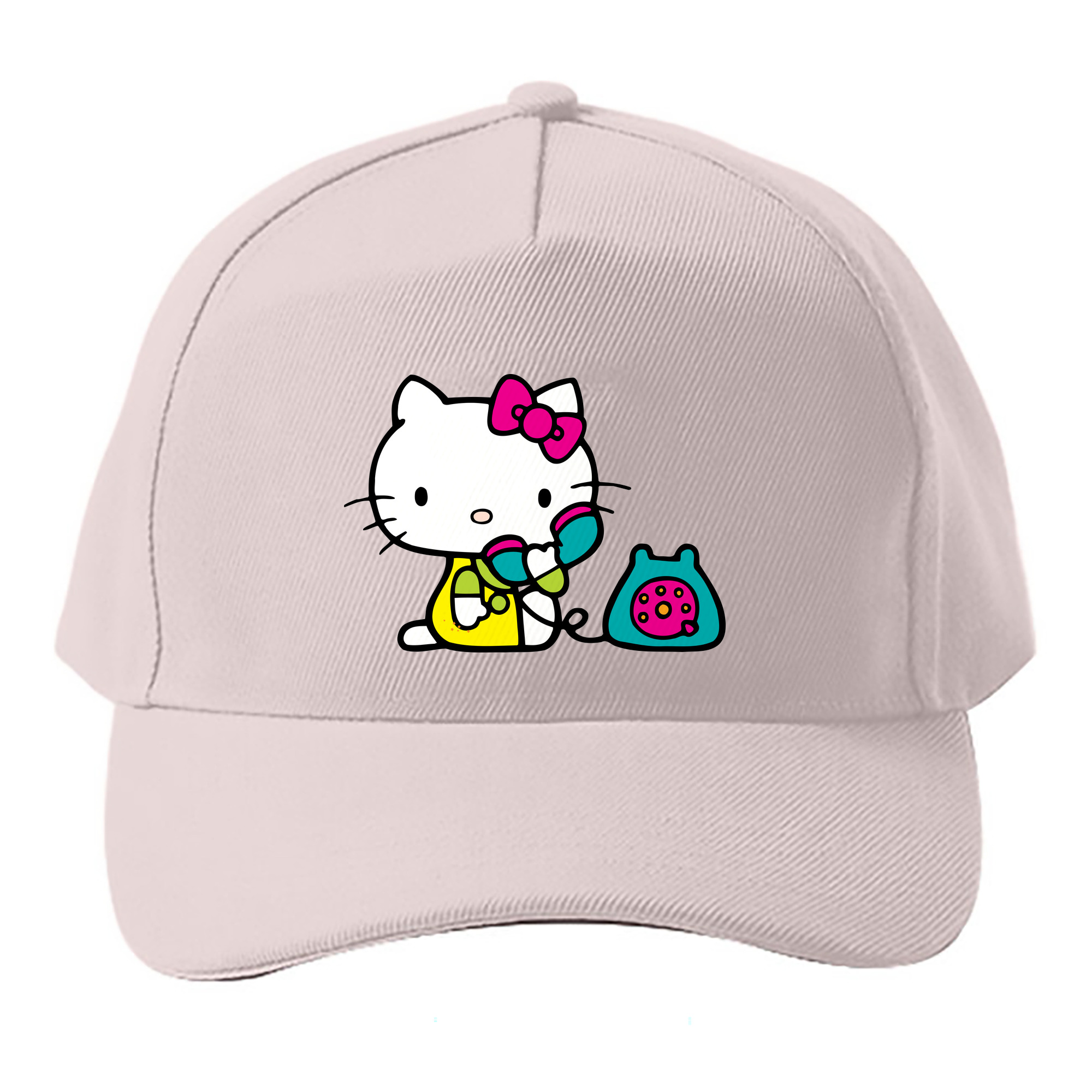 （画像用） Hello Kitty ハローキティ ベースボールキャップ 綿100％ 男女兼用 帽子 スポーツ